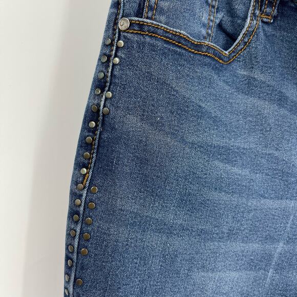 Earl Jean Women's Plus Size 16 Blue Skinny Ankle Jeans - Picture 4 of 5